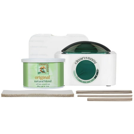 Clean and Easy Professional Pot Wax Mini Kit with Original Soft Hair Removal Wax