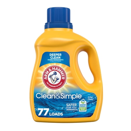 Clean and Simple Liquid Laundry Detergent, (Pack of 12)