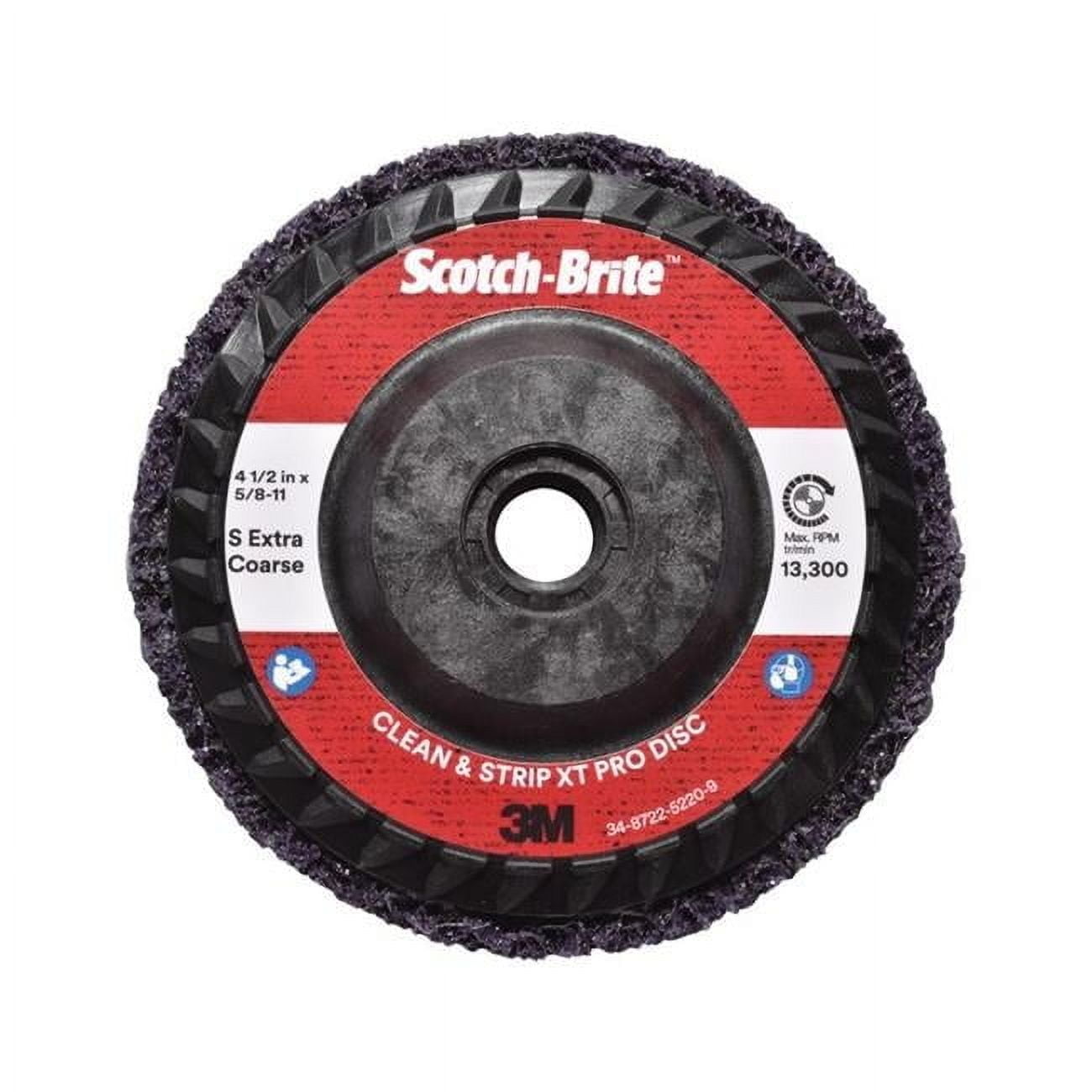 Scotch-Brite 4 1/2" Purple Silicon Carbide Clean & Strip Disc