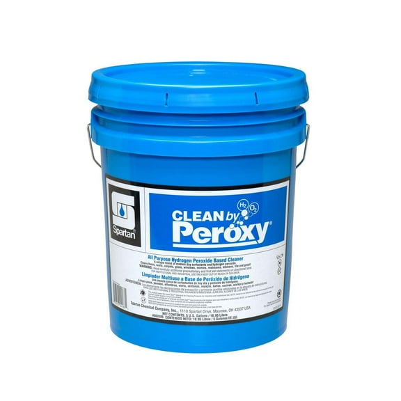 Clean by Peroxy 003505 5 Gallon Fresh Spring Rain Scent Multi-Purpose Cleaner Light Blue
