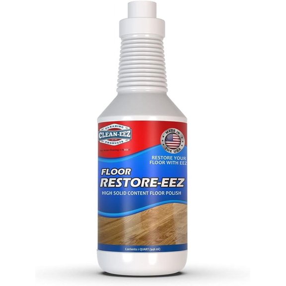 Clean-eez Ultimate Floor Restorer & Polish - Revitalize, Protect, Shine Wood, Laminate, Vinyl, Bamboo, Slate, Terracotta & More (1 Bottle)
