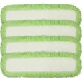 thumbnail image 1 of CleanAide Commercial Microfiber Dry Mop Pad Refill 24 In Green 4 Pack, 1 of 3