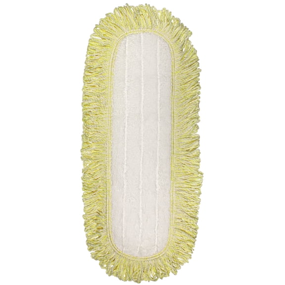 CleanAide® Coral Weave Microfiber Mop Pad with Rope Border 18 Inches Yellow