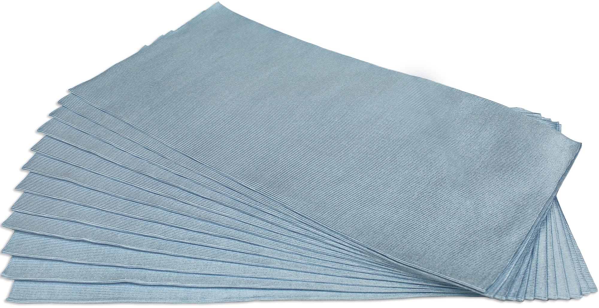 Blue Microfiber Suede Cleaning Cloths 16x16 (12 Pack)