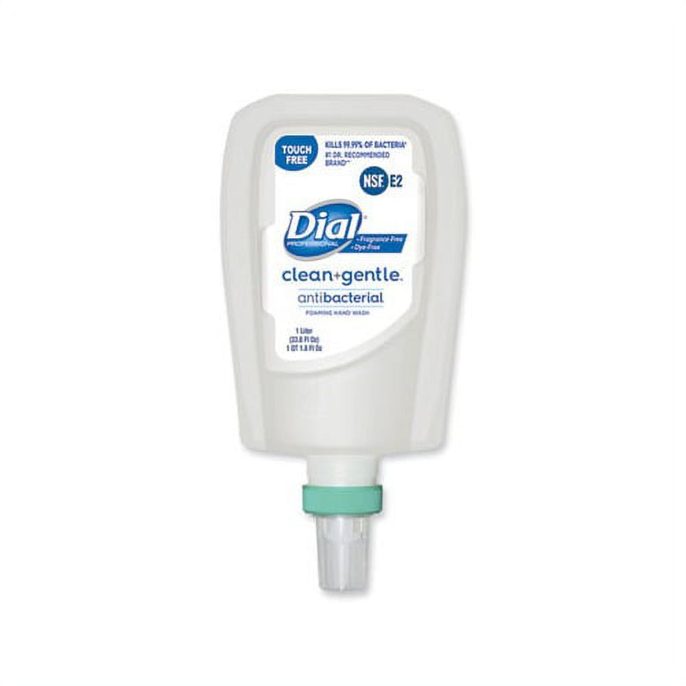 Clean+Gentle Antibacterial Foaming Hand Wash Refill for FIT Touch Free Dispenser, Fragrance Free, 1 L, 3/Carton Clean+Gentle Antibacterial Foaming Hand Wash Refill for FIT Touch Free Dispenser, Fragrance Free, 1 L, 3/Carton