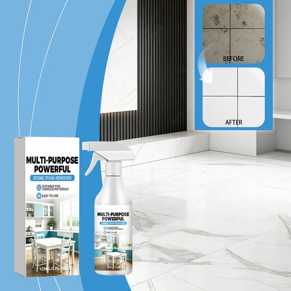 CleanGuard Tile Stain Remover Gentle Surface Safe Multi Purpose Cleaner Spray 120ml Kitchen Bathroom Granite Ceramic
