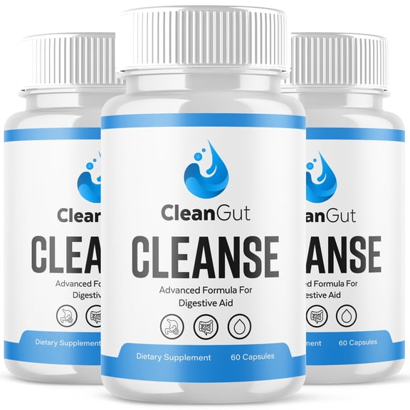 CleanGut Cleanse Gut Health Pills Advanced Formula Digestion Support Clean Gut Cleanse 180 Capsules