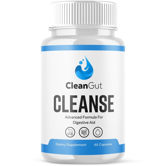 CleanGut Cleanse Gut Health Pills Advanced Formula Digestion Support Clean Gut Cleanse 60 Capsules
