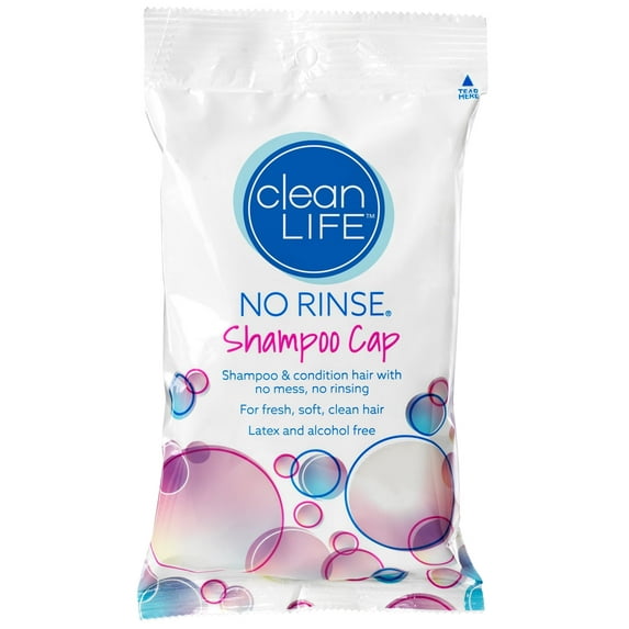 CleanLife Products No-Rinse Unisex Shampoo Cap, Lightly Scented, 1 Piece