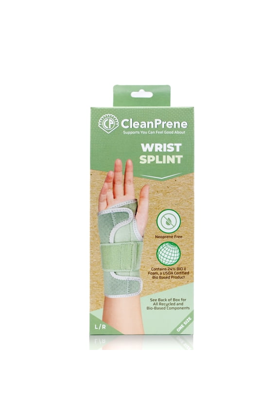 Wrist Splint, Sustainable, Biobased Support, One Size, Fits Left or Right