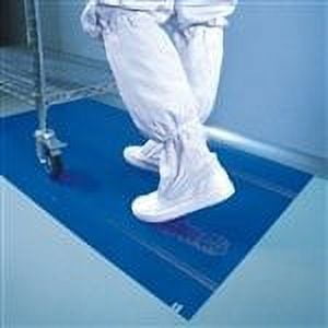 CleanTack-Cleanroom Adhesive Mats, 18" X 45", Blue, 4/Case