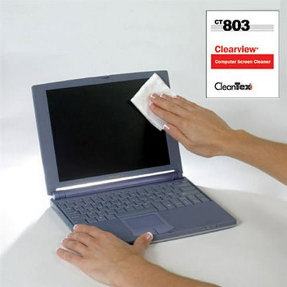 CleanTex Clearview Computer Screen Wipes, 80/box