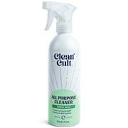 Cleancult All Purpose Cleaner, Refillable Aluminum Bottle, Sweet Basil,16 fl oz