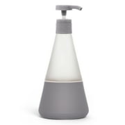 Cleancult Dish Soap Glass Dispenser, Shatter Resistant, Charcoal Gray Color, 15 oz