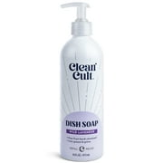 Cleancult Dish Soap, Refillable Aluminum Bottle, Fresh Rain, 16 fl oz