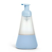 Cleancult Foaming Hand Soap Glass Dispenser, Shatter Resistant, Periwinkle Blue Color, 12 Fluid oz