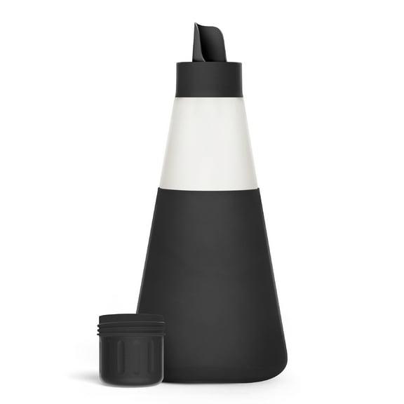 Cleancult Laundry Detergent Glass Dispenser, Shatter Resistant, Matte Black, 20 oz, 44 Loads