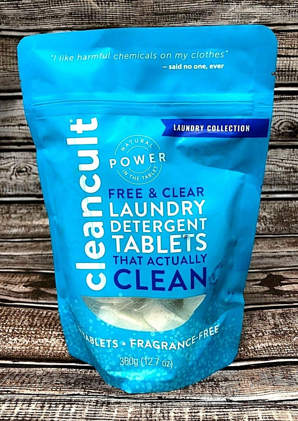 Cleancult Laundry Detergent Tablets FrangranceFree 18 Tablets 12.7 oz