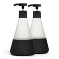 thumbnail image 1 of Cleancult Liquid Hand Soap Glass Dispenser, Shatter Resistant, Matte Black, 2 Pack, 12 oz, 1 of 7