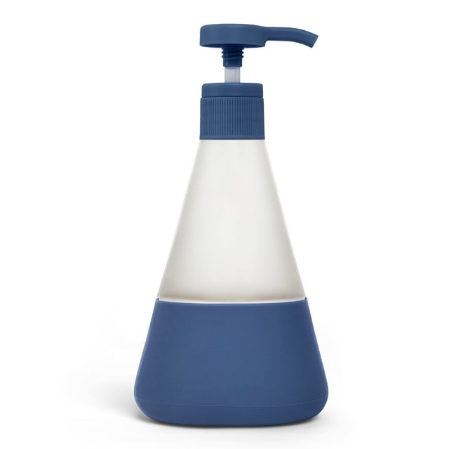 Cleancult Liquid Hand Soap Glass Dispenser, Shatter Resistant, Midnight