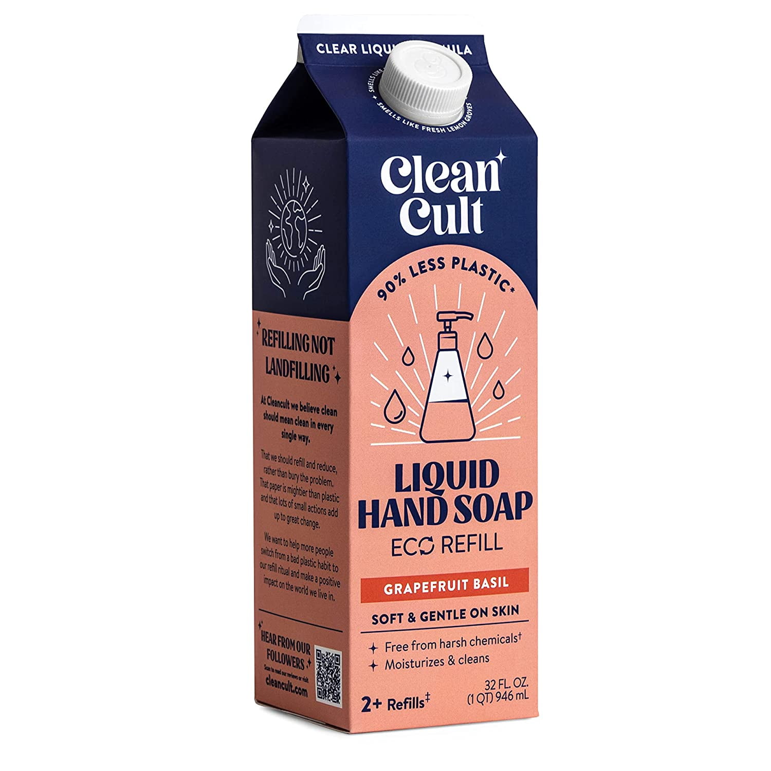 Cleancult Liquid Hand Soap Refill, NatureInspired Ingredients