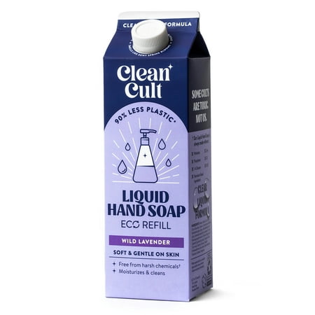 Cleancult Liquid Hand Soap Refill, Nature-Inspired Ingredients, Lavender Scent, 32 fl oz