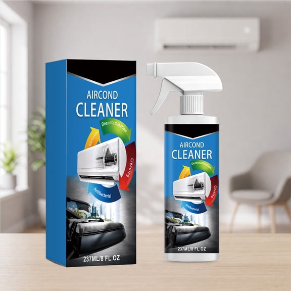 Cleaner, Ac Coil Cleaner Foam, Evaporator Coil Cleaner, Vent Cleaner, 237Ml Multi-Use Disinfectant That Safely Cleans Mini Split Ac Units, Car Ac Vents, Car Interior Air Paths,