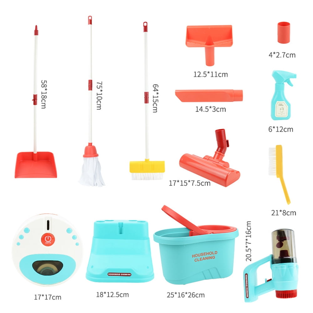 Xlife Kids Toy Spray Mop – Montessori Cleaning Set With Real Water Sprayer, Washable Pads, For Ages 4-8