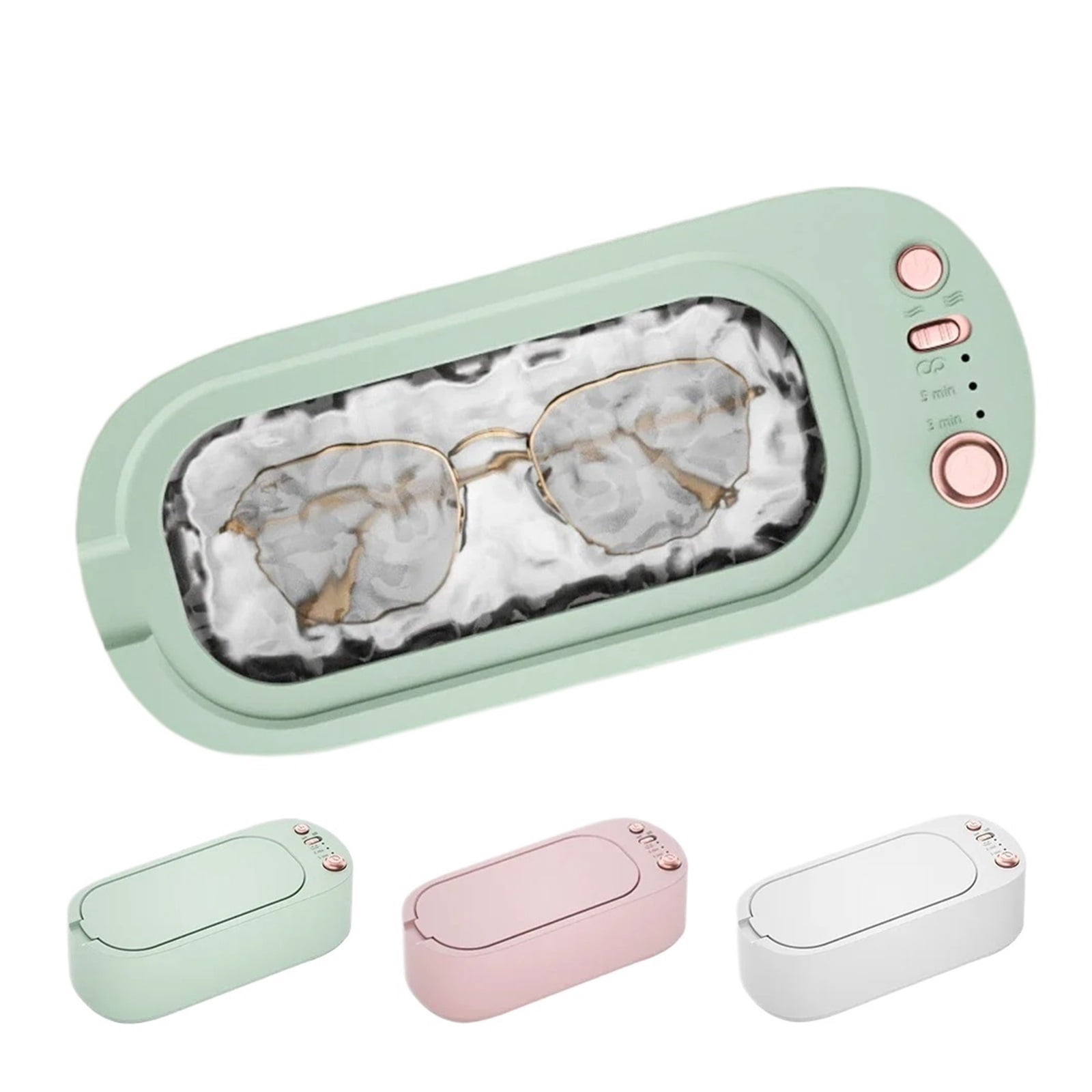 Cleaner High-Frequency USB Rechargeable Strength Adjustment Timing Home 4500 H Ultrasonic Cleaning Jewelry Glasses