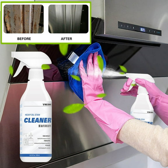Cleaner Hydrogen Peroxide Kitchen Cleaning Supplies Foaming Kitchen Cleaner - Oil And Grease Remover With Deodorizing Power Heavy Oil Stain Cleaner Kitchen Cleaner 500ml