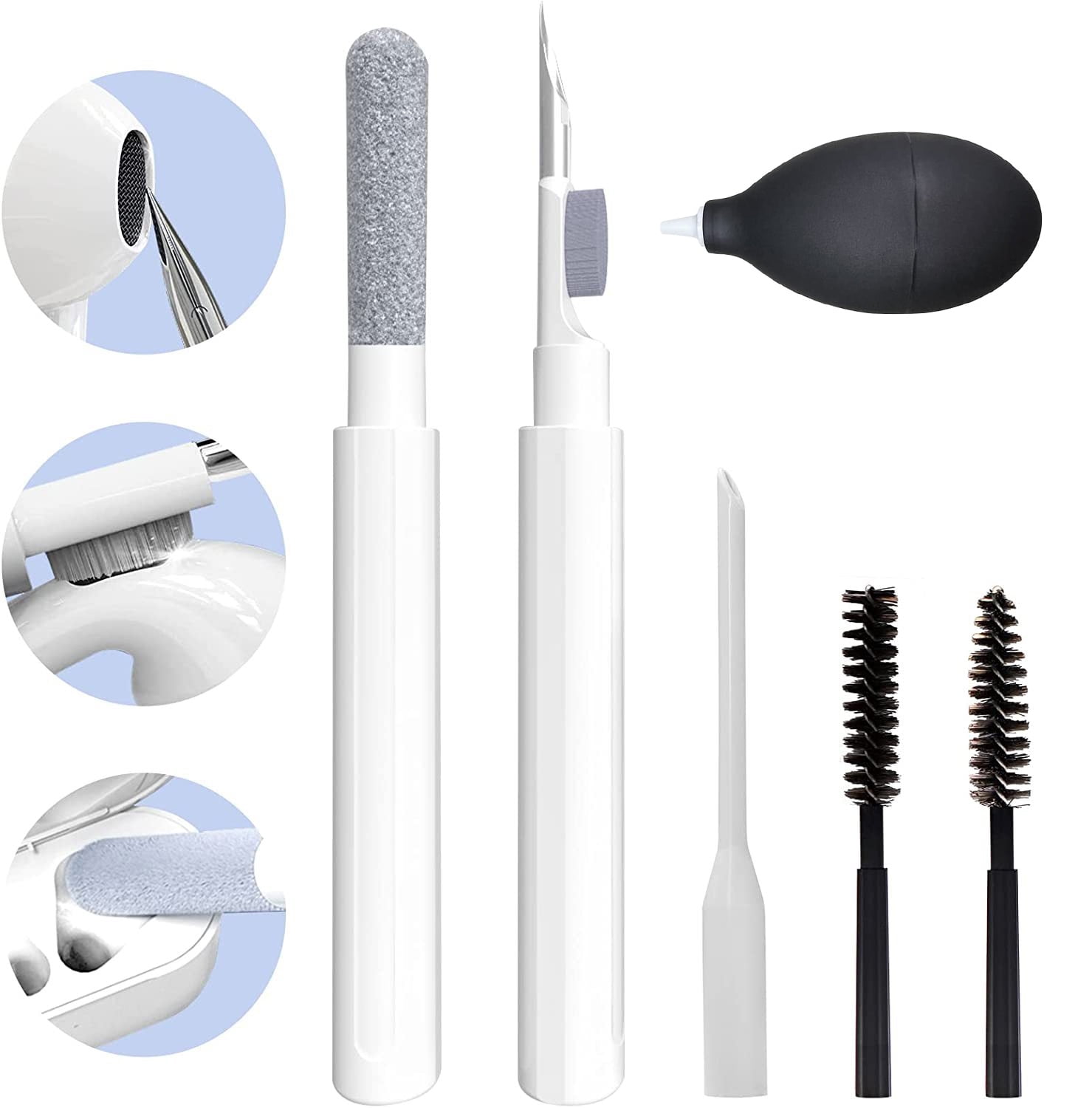 Airpod Cleaner Kit, kit 5 Herramientas de limpieza multifunción para Airpods,  Brush Pen Shape Útil para
