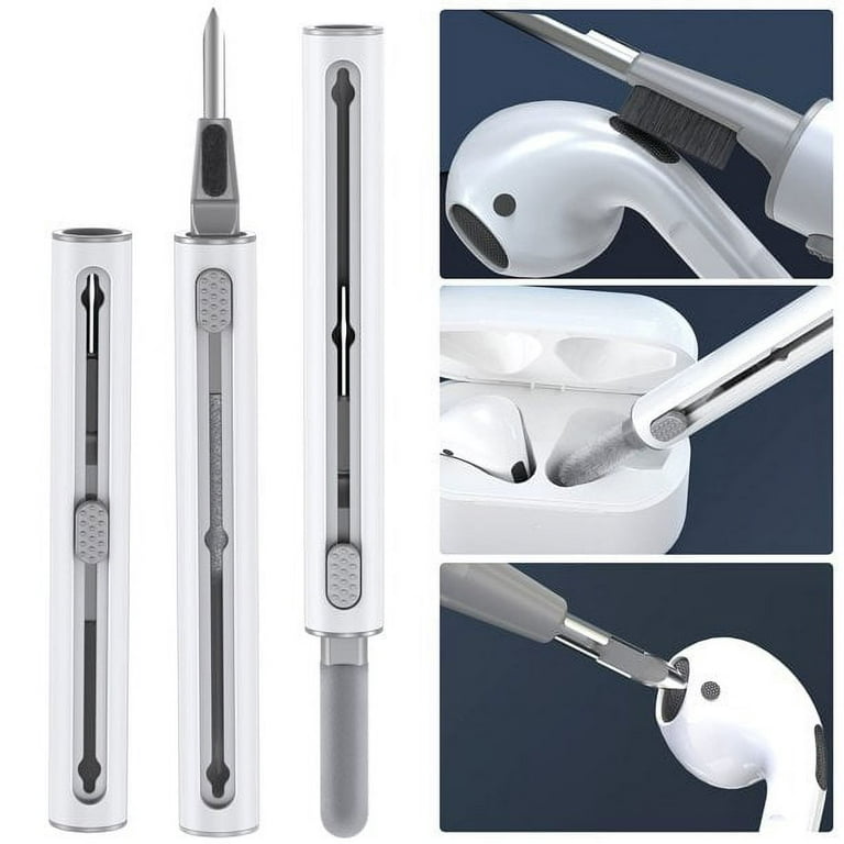 Cleaner Kit for Airpods Pro 1 2 3, Smasener Bluetooth Airpod Pro Earbuds  Cleaning Cleaner Kit Pen, 3 in 1 Compact Portable Multifunctional Cleaning  Kit 