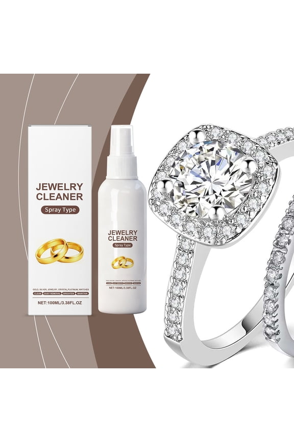 Cleaner Solution for Gold Silver Diamond Rings and Gemstones Gentle Easy Home Cleaning
