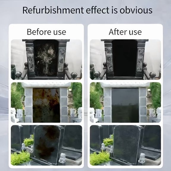Cleaner Spray With Free Cleaning Towel Monument Restorer Rust Stain Remover For Granite Tombstone 100ml