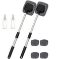 thumbnail image 1 of Cleaner Tool Magnetic Car Window Cleaner Expandable Car Window Cleaner with Reusable Microfiber Pads and Spray Bottles, 1 of 7