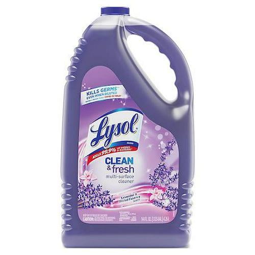Cleaner and Disinfectant, 144 oz. Bottle, Lavender and Orchid Essence, 4 PK