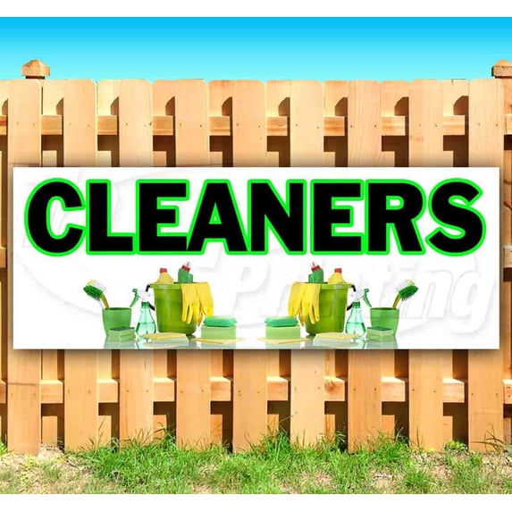 Cleaners 13 oz Vinyl Banner With Metal Grommets