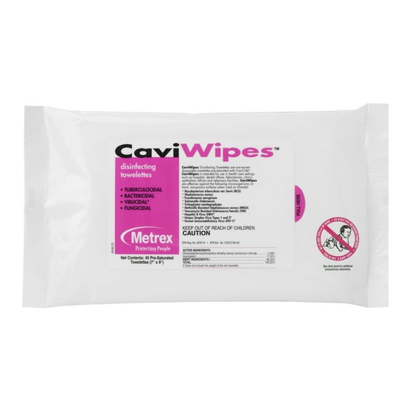 Cleaners & Deodorizers Metrex Research CaviWipes Surface Disinfectant 13-1224