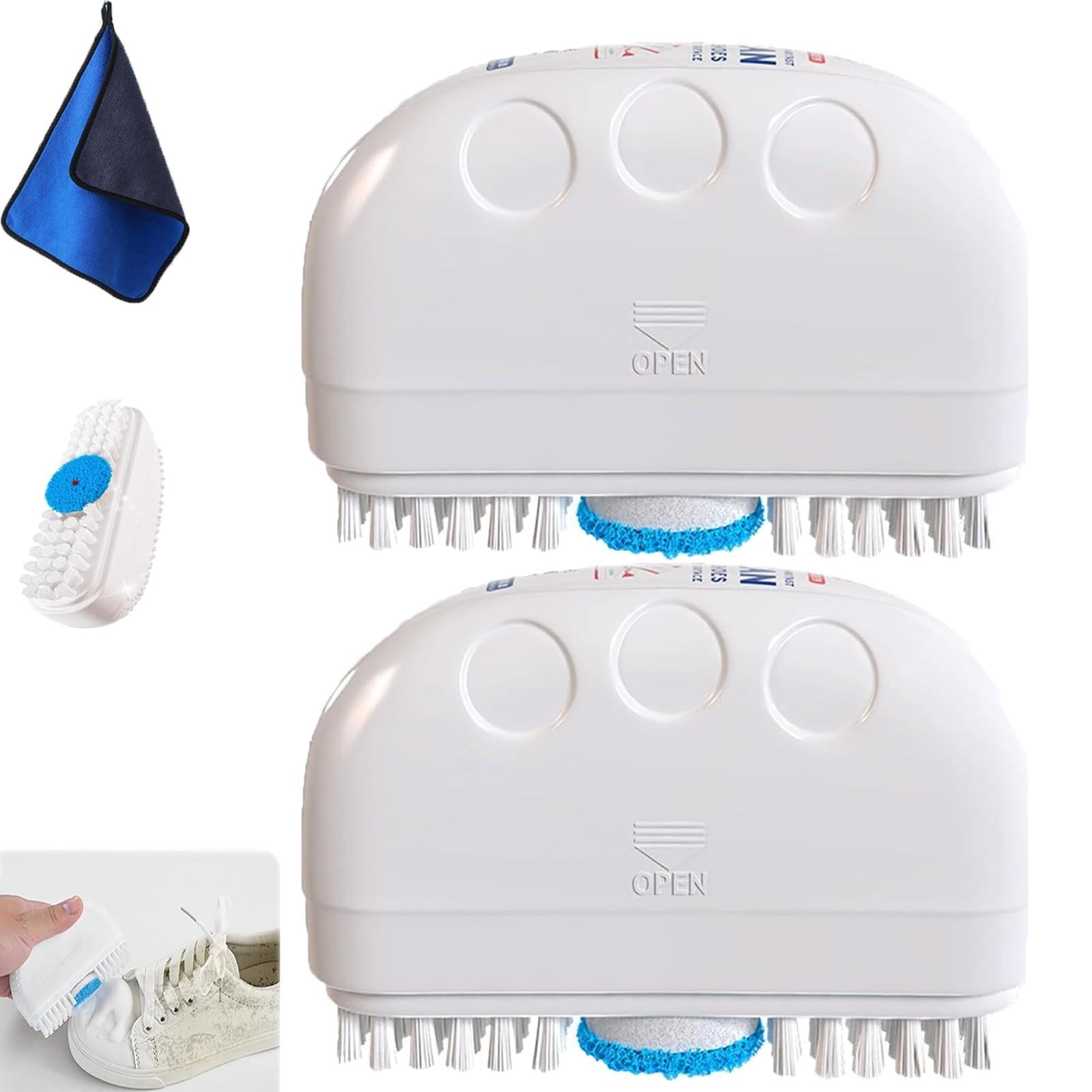 Cleaning Agent Lowprice! Hanzidakd 2pcs 2 In 1 Shoe Brush 2024 New Laundry Brush Shoe Brush Shoe