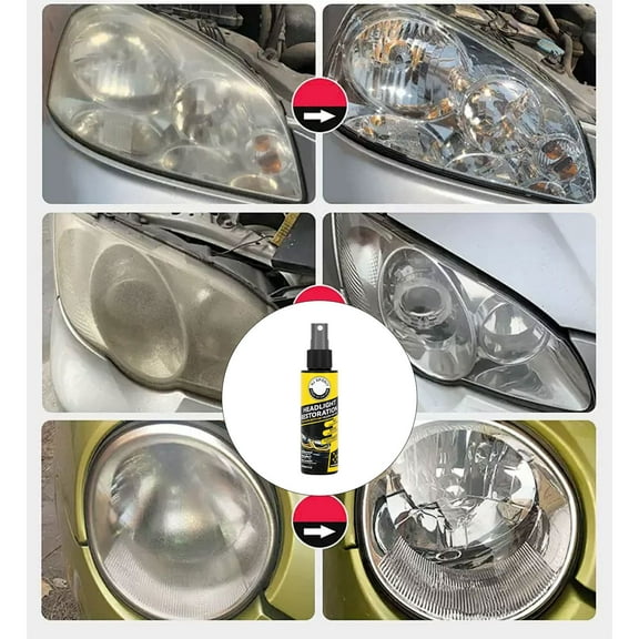 Cleaning Agents,Car Headlight Spray Headlight Liquid 120ML Car Headlight Decontamination Anti Scratch Lens Polishing Cleaner