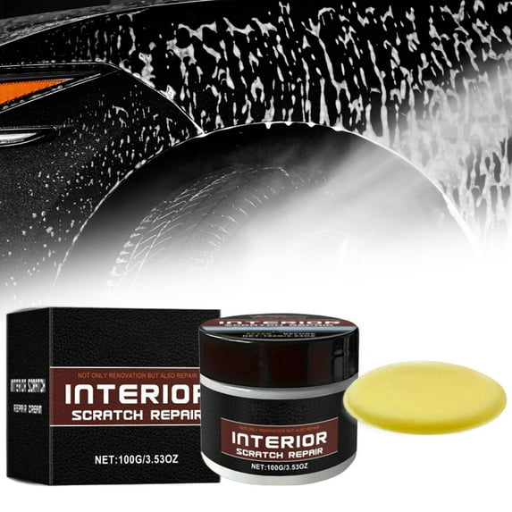 Cleaning Agents Clearance! Restorer For Car Interior Portable Scratch Repair Wax | Car Interior Scratch Remover | Car Restorer | Natural Wax For Scratch Repair For All Vehicles