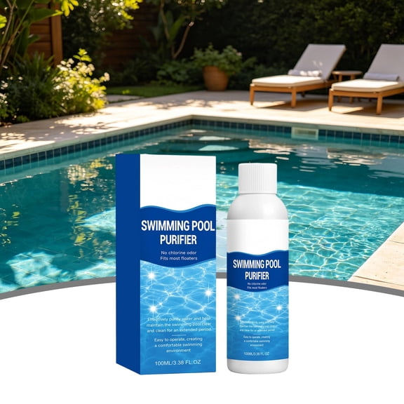 Cleaning Agents Swimming Pool Purifier – Fast-Acting Water Clarifier for Inground & Above Ground Pools (100ml)