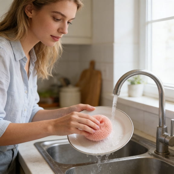 Cleaning Ball Pink Frying pan greasy dirt scouring,Metal cleaning ball,Stainless steel wire