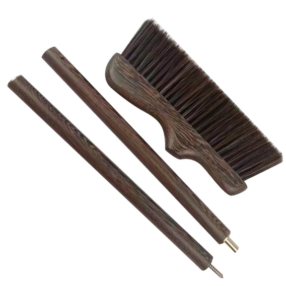 ifundom Light Brown Wooden Broom, Portable Indoor and Outdoor Cleaning Brush for Home, Garden, Floor, and Patio