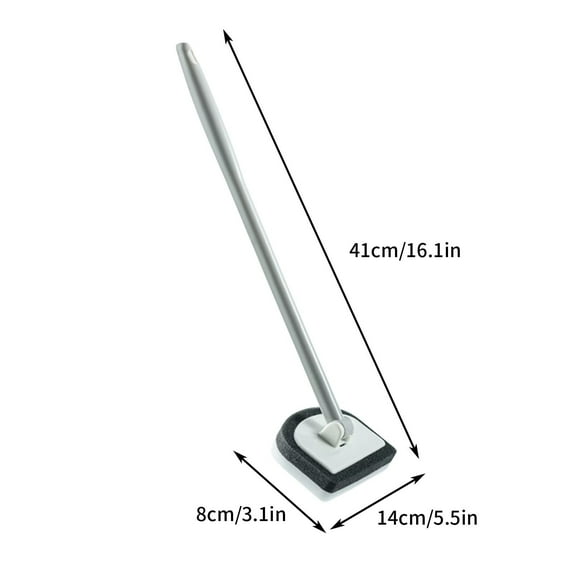 Cleaning Brush*1 Clearance! Shower Scrub Cleaning Brush With 90° Rotating Brush Head Window Glass Sponge Cleaning Brush With Long Handle Multifunctional Bathroom Cleaning Tool for Floor Bathtub