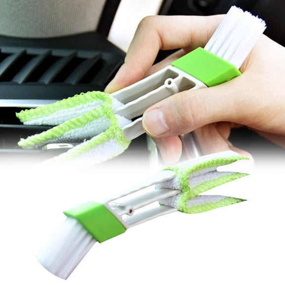 Cleaning Brush 2-In-1 Car Interior Tool for Vents and Narrow Spaces | Polyester Cleaning Brush for Auto Habits Efficient Removal and Dusting Accessories