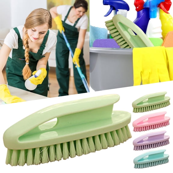 Cleaning Brush Cleaning Brush Gray Sponge Scouring Pad For Wall Floor Tile Bathtub Kitchen Cleaner，1PC Scrub Brush,Dish Brush,Kitchen Cleaning Brush