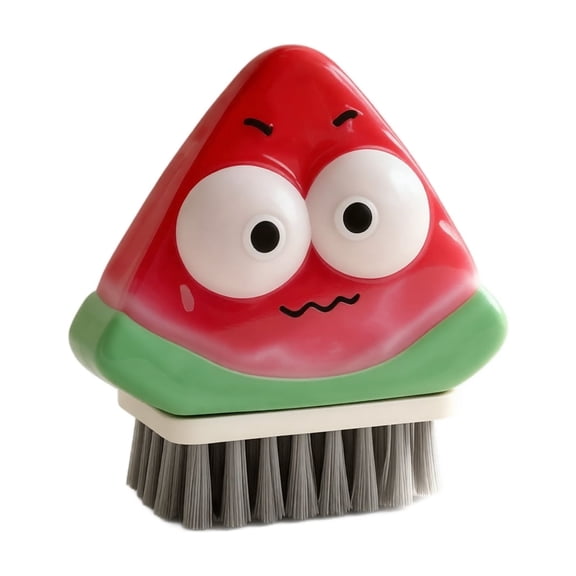 Cleaning Brush Creative Watermelon Shape Red Multifunctional Laundry Shoe Brush For Household 1 Pack