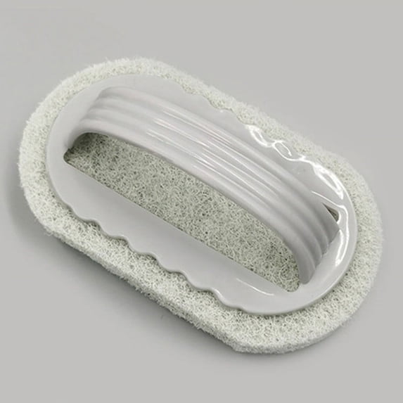 Cleaning Brush with Handle - Multipurpose Scrub Brush for Bathroom Tile, Kitchen Sink, Bathtub, Shower, Pot Washing, and Household Cleaning - Handheld Sponge Brush with Grip for Indoor and Outdoor