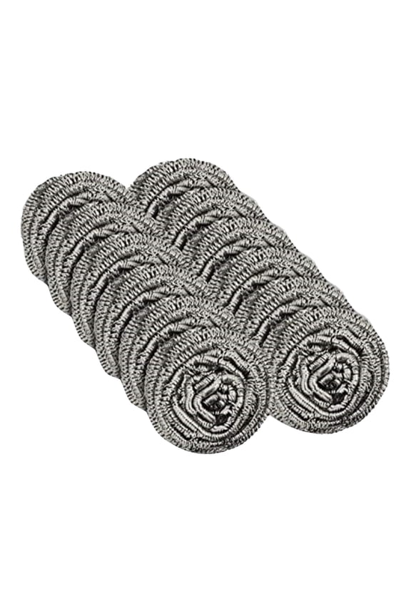 Cleaning Brush Holiday Gifts 12Pc Stainless Steel Wire Cleaning Kitchen Store Cleaning Steel Wool Scrubber Pad Used for Dishes